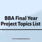 BBA Final Year Project Topics List